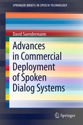 Cover: Advances in Commercial Deployment of Spoken Dialog Systems - Springer