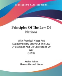 Abbildung von: Principles Of The Law Of Nations - Kessinger Publishing Co