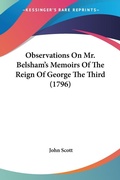 Bild: Observations On Mr. Belsham's Memoirs Of The Reign Of George The Third (1796) - Kessinger Publishing Co