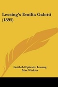 Cover: Lessing's Emilia Galotti (1895) - Kessinger Publishing