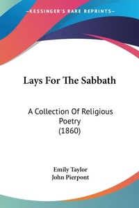 Abbildung von: Lays For The Sabbath - Kessinger Publishing Co