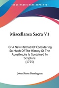 Bild: Miscellanea Sacra V1 - Kessinger Publishing Co