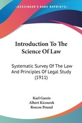 Bild: Introduction To The Science Of Law - Kessinger Publishing