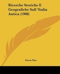 Cover: Ricerche Storiche E Geografiche Sull 'Italia Antica (1908) - Kessinger Publishing