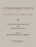 Cover: Cuneiform Texts in The Metropolitan Museum of Art - Metropolitan Museum of Art