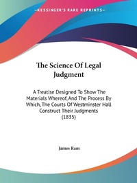 Abbildung von: The Science Of Legal Judgment - Kessinger Publishing