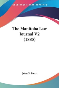 Abbildung von: The Manitoba Law Journal V2 (1885) - Kessinger Publishing