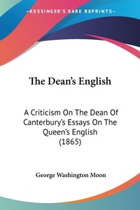 Abbildung von: The Dean's English - Kessinger Publishing Co