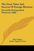 Cover: The Great Value And Success Of Foreign Missions - Kessinger Publishing