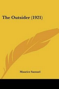 Enlarge image Cover: The Outsider (1921) - Kessinger Publishing