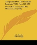 Cover: The Journal Of The Franklin Institute V105, Nos. 625-630 - Kessinger Publishing