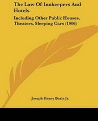 Enlarge image Cover: The Law Of Innkeepers And Hotels - Kessinger Publishing