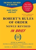 Cover: Robert's Rules of Order Newly Revised In Brief, 2nd edition - Da Capo Press Inc