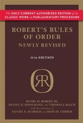 Cover: Robert's Rules of Order (Newly Revised, 11th edition) - Da Capo Press Inc