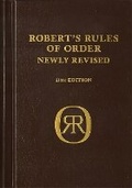 Cover: Robert's Rules of Order Newly Revised, deluxe 11th edition - Da Capo Press Inc