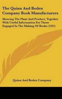 Abbildung von: The Quinn And Boden Company Book Manufacturers - Kessinger Publishing