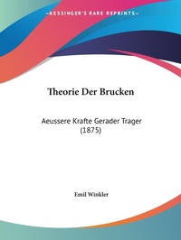Abbildung von: Theorie Der Brucken - Kessinger Publishing
