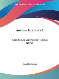 Abbildung von: Auxiliar Juridico V2 - Kessinger Publishing Co