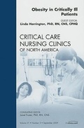 Cover: Obesity in Critically Ill Patients, An Issue of Critical Care Nursing Clinics: Volume 21-3 - Saunders