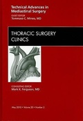 Bild: Technical Advances in Mediastinal Surgery, An Issue of Thoracic Surgery Clinics: Volume 20-2 - Saunders