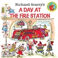 Cover: Richard Scarry's A Day at the Fire Station - Random House Books for Young Readers