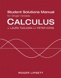 Cover: Single Variable Student Solutions Manual for Calculus - W.H.Freeman & Co Ltd