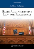 Cover: Basic Administrative Law for Paralegals - Aspen Publishers Inc.,U.S.