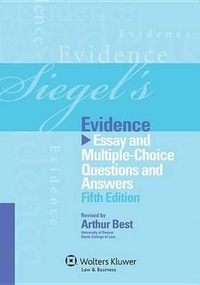 Abbildung von: Siegel's Evidence - Aspen Publishers Inc.,U.S.