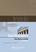 Abbildung von: Inside Civil Procedure - Aspen Publishers Inc.,U.S.