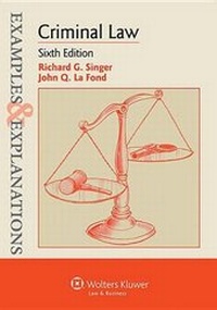 Enlarge image Cover: Examples & Explanations for Criminal Law - Aspen Publishers Inc.,U.S.