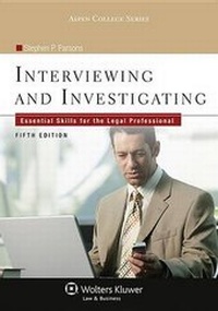 Enlarge image Cover: Interviewing & Investigating - Aspen Publishers Inc.,U.S.