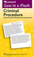 Cover: Emanuel Law in a Flash for Criminal Procedure - Aspen Publishers Inc.,U.S.