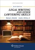 Cover: Legal Writing and Other Lawyering Skills - Aspen Publishers Inc.,U.S.