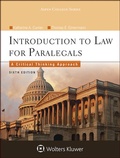 Cover: Introduction to Law for Paralegals - Aspen Publishers Inc.,U.S.