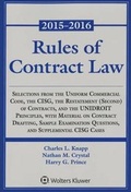 Cover: Rules of Contract Law, 2015-2016 Statutory Supplement - Aspen Publishers Inc.,U.S.