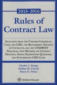 Abbildung von: Rules of Contract Law, 2015-2016 Statutory Supplement - Aspen Publishers Inc.,U.S.