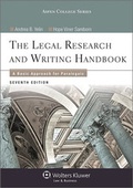 Cover: Legal Research and Writing Handbook - Aspen Publishers Inc.,U.S.