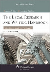 Abbildung von: Legal Research and Writing Handbook - Aspen Publishers Inc.,U.S.
