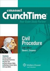 Abbildung von: Emanuel Crunchtime for Civil Procedure - Aspen Publishers Inc.,U.S.
