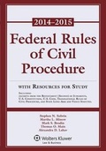 Cover: Federal Rules of Civil Procedure with Resources for Study, 2014-2015 Supplement - Aspen Publishers Inc.,U.S.