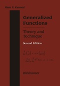 Cover: Generalized Functions Theory and Technique - Springer-Verlag New York Inc.