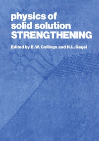 Enlarge image Cover: Physics of Solid Solution Strengthening - Springer