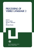 Cover: Processing of Visible Language - Springer