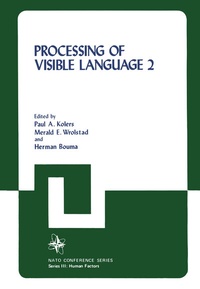 Enlarge image Cover: Processing of Visible Language - Springer