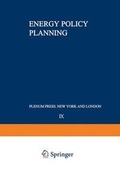 Cover: Energy Policy Planning - Kluwer Academic/Plenum Publishers