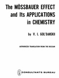 Cover: The M&ouml;ssbauer Effect and its Applications in Chemistry - Springer