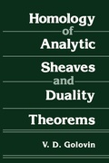 Cover: Homology of Analytic Sheaves and Duality Theorems - Springer