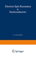 Cover: Electron Spin Resonance in Semiconductors - Springer
