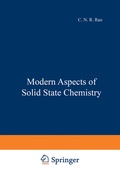 Cover: Modern Aspects of Solid State Chemistry - Springer