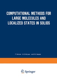 Enlarge image Cover: Computational Methods for Large Molecules and Localized States in Solids - Springer